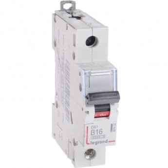 Автоматический выключатель LEGRAND DX3 6000 10kA 16A 1П тип В Автоматический выключатель LEGRAND DX3 6000 10kA 16A 1П тип В