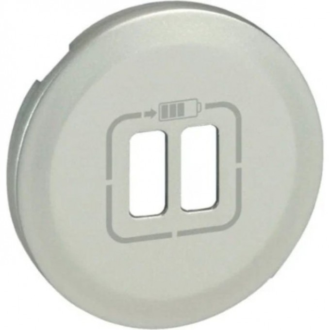 Лицевая панель LEGRAND Celiane для двойной USB розетки, титан 68556