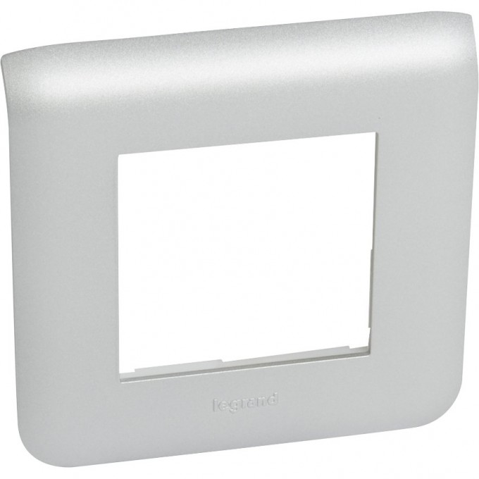 Рамка 2 модуля LEGRAND Mosaic, алюминий 79302