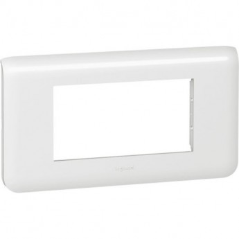 Рамка 4 модуля LEGRAND Mosaic горизонтальная, белая