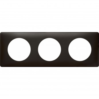 Рамка LEGRAND Celiane 3 поста Карбон Рамка LEGRAND Celiane 3 поста Карбон