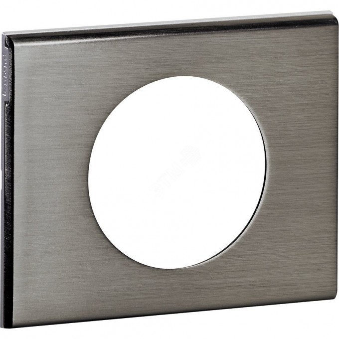 Рамка LEGRAND однопостовая фактурная сталь 69101