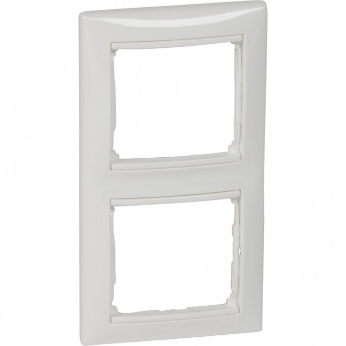 Рамка LEGRAND VALENA 2 поста вертикальная белая 774456