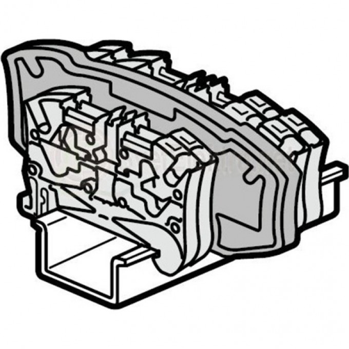 Разделительная и изолирующая перегородка LEGRAND Viking 3 для пружинных клемм, 1 или 2 входа/1 или 2 выхода, с шагом 5,6 мм 37595