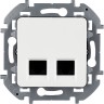 Розетка двойная LEGRAND INSPIRIA RJ 45 категория 5e UTP белый 673835