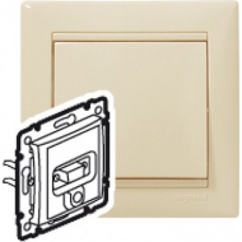 Розетка LEGRAND HD 15 + гнездо диам. 3,5 мм Valena слоновая кость Розетка LEGRAND HD 15 + гнездо диам. 3,5 мм Valena слоновая кость