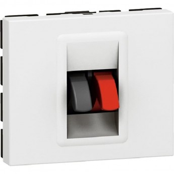 Розетка LEGRAND Колонки (2 Мод.) белый