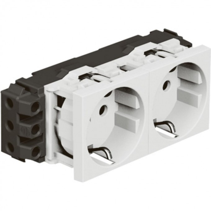 Розетка LEGRAND Mosaic 4М 2х2К+З нем. ст. 77602