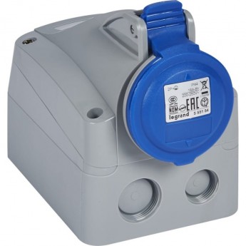 Розетка накладная LEGRAND IP44 200/250В 16A 2К+З P17 Tempra Pro Розетка накладная LEGRAND IP44 200/250В 16A 2К+З P17 Tempra Pro