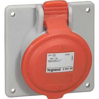 Розетка встраиваемая LEGRAND 16А 3К+Н+З 380В IP44