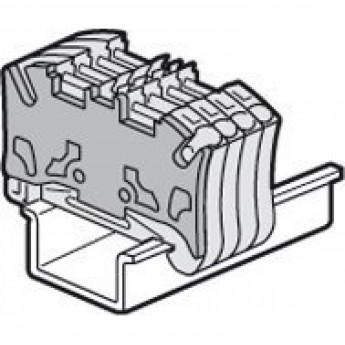 Торцевая крышка LEGRAND Viking 3 для пружинных клемм с шагом 5 мм