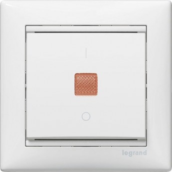 Выключатель LEGRAND Valena одноклавишный с подсветкой 10А IP31 белый Выключатель LEGRAND Valena одноклавишный с подсветкой 10А IP31 белый