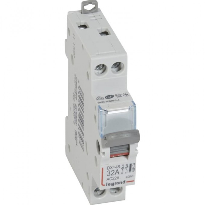 Выключатель-разъединитель LEGRAND DX3-IS 2п 32А 1модуль 406434