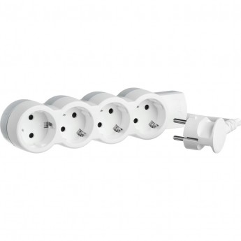 Многорозеточный блок LEGRAND 'Стандарт' 5 x 2К+З с кабелем длиной 1,5 м белый