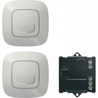 Пакет для управления освещением LEGRAND Valena Allure with NETATMO c 2х мест, алюминий Пакет для управления освещением LEGRAND Valena Allure with NETATMO c 2х мест, алюминий