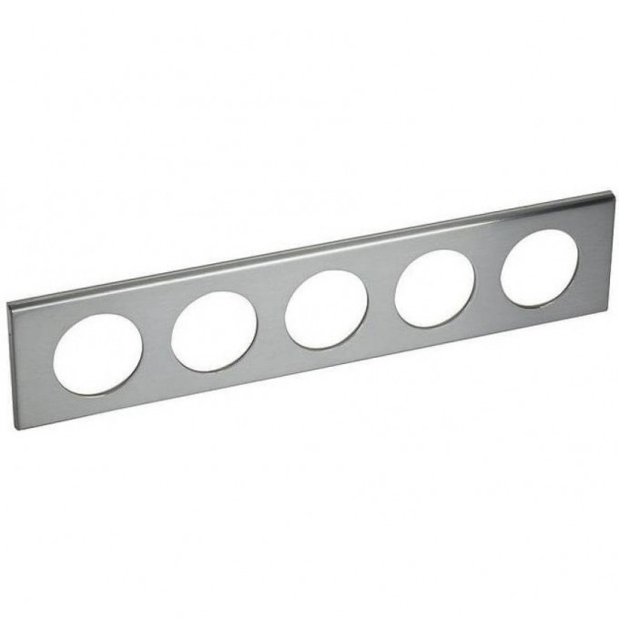 Рамка LEGRAND Celiane 5 постов фактурная сталь 069110