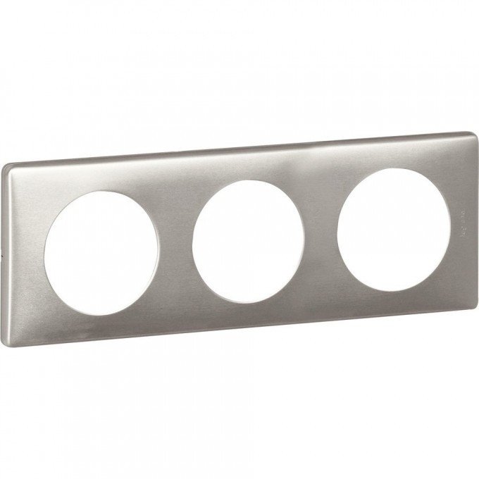 Рамка LEGRAND Celiane металлик 3 поста титан 068903