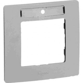 Рамка LEGRAND с держателем для маркировки 1 пост Etika белый Рамка LEGRAND с держателем для маркировки 1 пост Etika белый