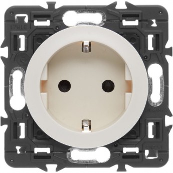 Розетка LEGRAND Celiane силовая 2К+З на винтах слоновая кость
