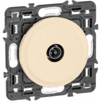 Розетка LEGRAND Celiane TV простая прох слоновая кость