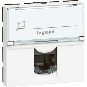 Розетка LEGRAND Mosaic RJ45 FTP кат.6, 2 модуля, белый Розетка LEGRAND Mosaic RJ45 FTP кат.6, 2 модуля, белый