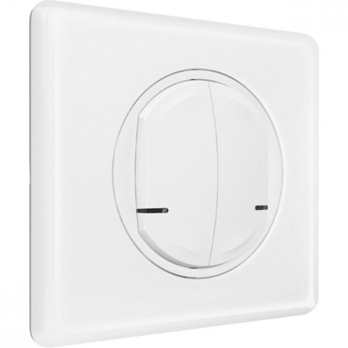 Умный беспроводной выключатель LEGRAND Celiane with NETATMO 2-клавишный, белый 67724