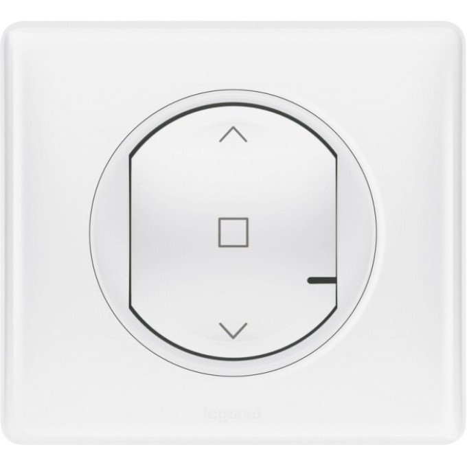 Умный выключатель рольставней LEGRAND Celiane with NETATMO 500ВА 230В, белый 67726